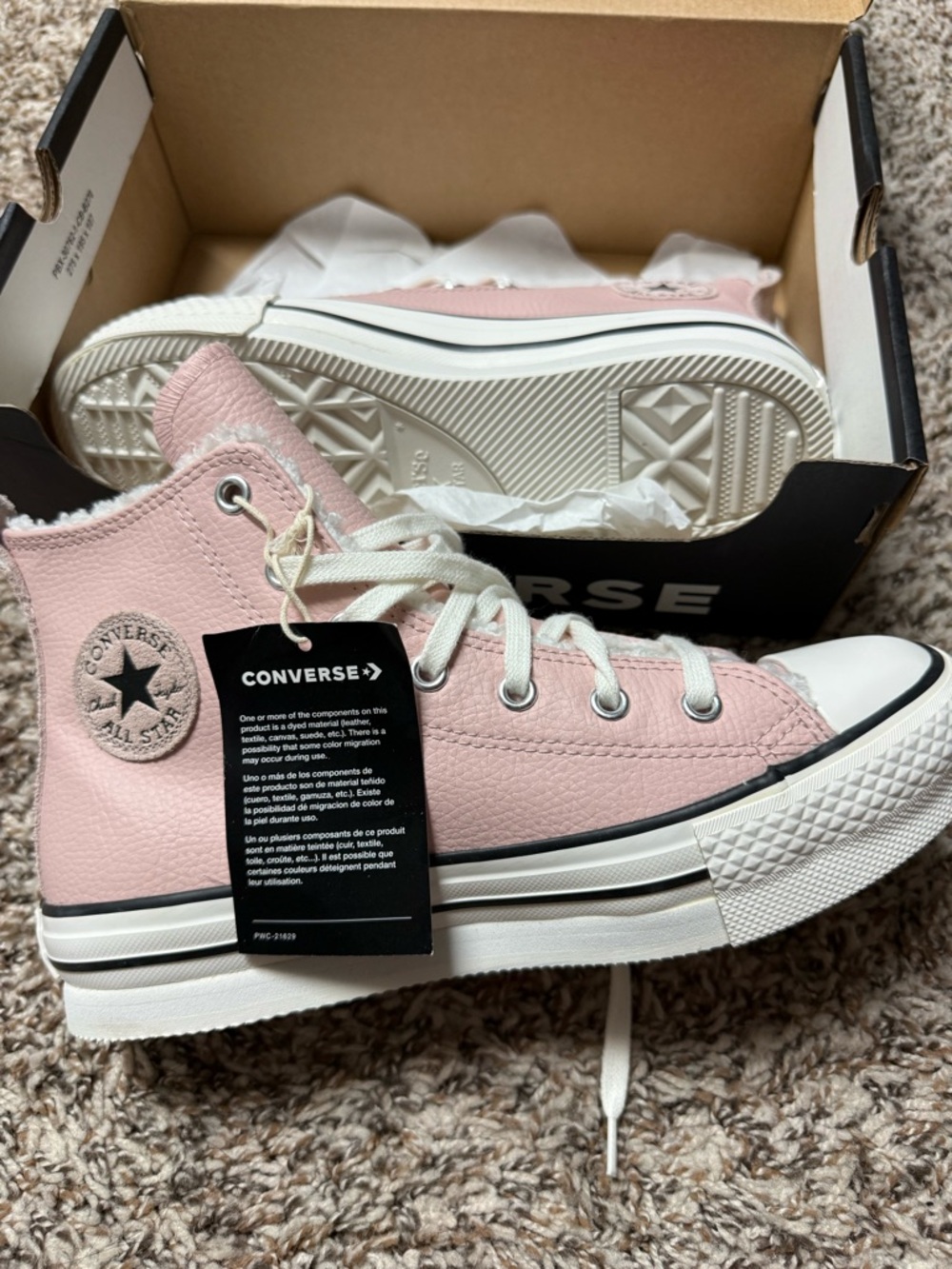 Converse Kids Pink High Top Chuck Taylor Sneakers